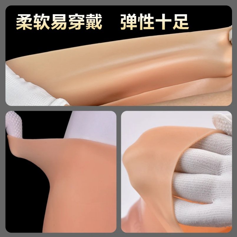 Realistische Vleeskleurige Siliconen Strapon Dildo Pants – Ergonomisch Ontwerp dat Naadloos Aansluit op Het Lichaam - Afbeelding 8