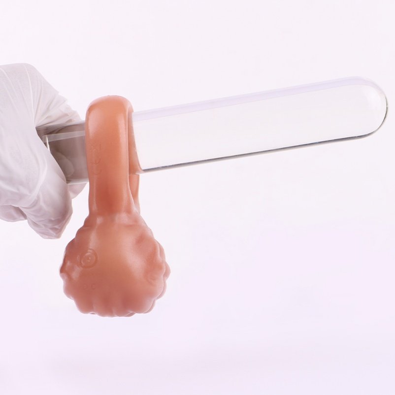 Vlezige Siliconen Fantasie Penisrinf – Ejaculatievertragende Testikeltool voor Langdurige Mannenprestaties - Afbeelding 8