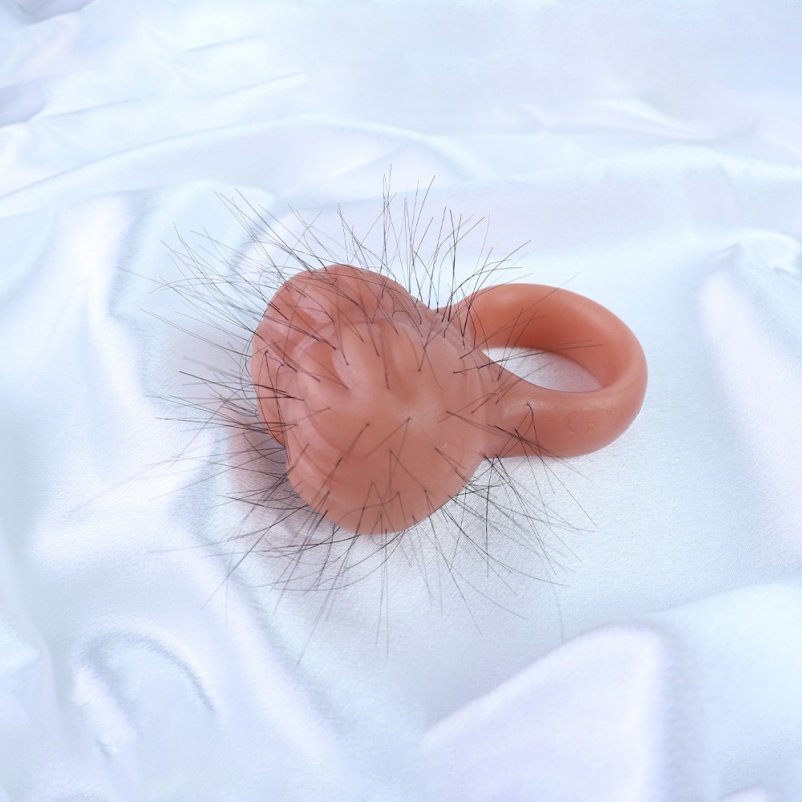 Vlezige Siliconen Fantasie Penisrinf – Ejaculatievertragende Testikeltool voor Langdurige Mannenprestaties - Afbeelding 9