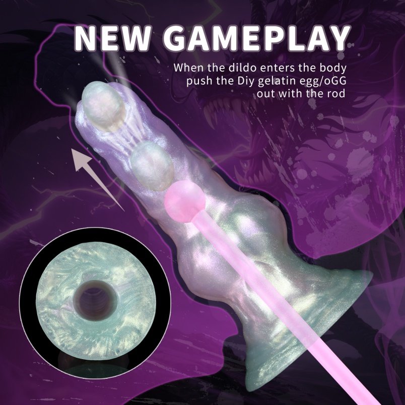 Fantasie Roze Ovipositor Dildo van Siliconen – Haar Vaginale Masturbatietool voor Plaatselijke Uitzetting - Afbeelding 8