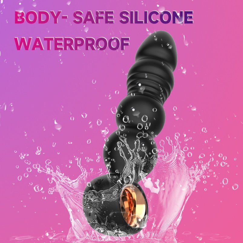 Waterdichte Siliconen Anal Beads Buttplug Vibrator – Uitschuifbaar BDSM Bondage Speeltje voor Hem en Haar - Afbeelding 6