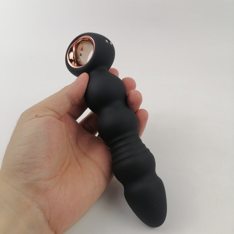 Waterdichte Siliconen Anal Beads Buttplug Vibrator – Uitschuifbaar BDSM Bondage Speeltje voor Hem en Haar - Afbeelding 9