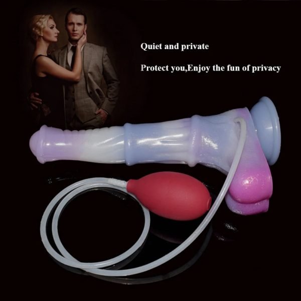 Realistische Squirt Horsedildo met Zuignap – Strapon Buttplug voor Intense G-spot en Anale Stimulatie