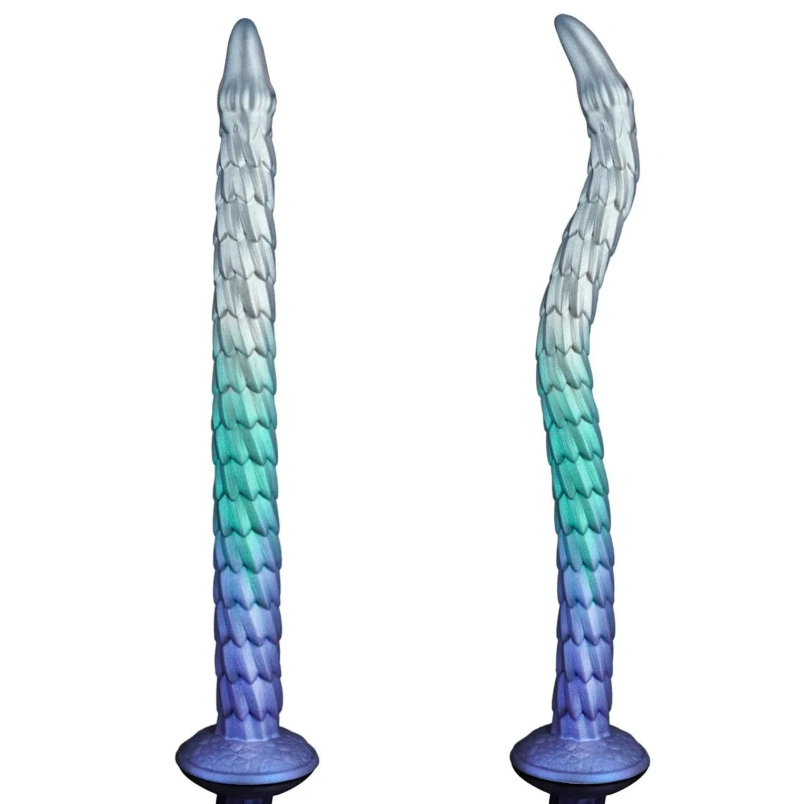 Fantasie Tentakel Dragon Dildoe Buttplug met Zuignap – Verloopblauw Siliconen Expansiespeeltje voor Anale en Vaginale Stimulatie - Afbeelding 7