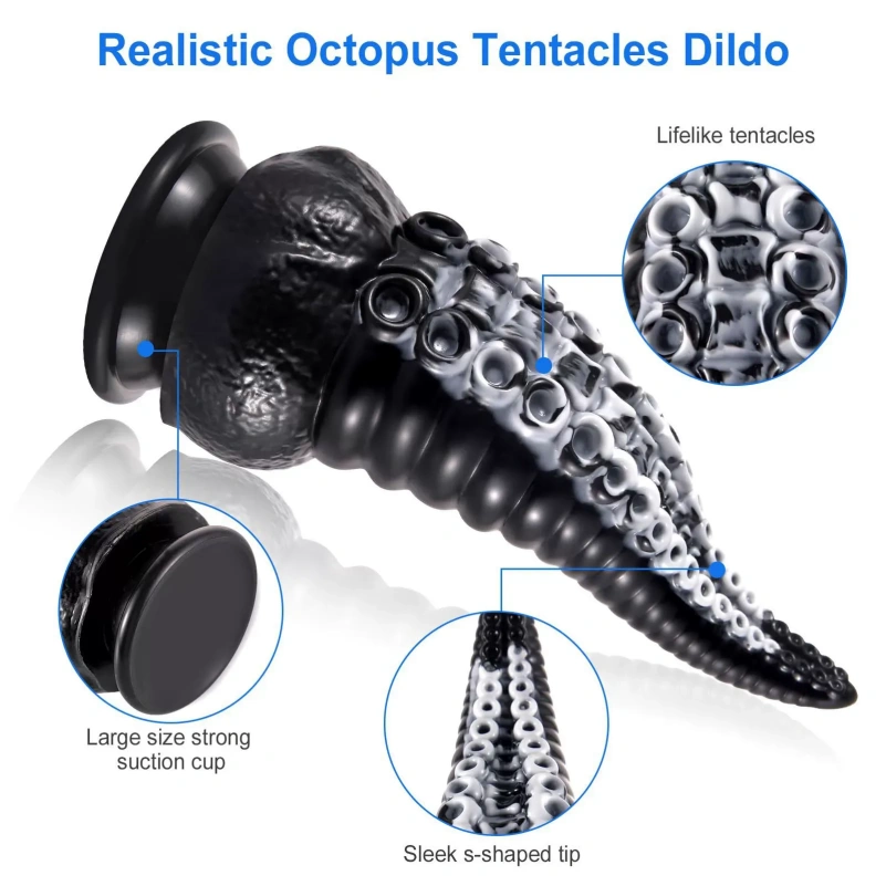 Octopus Tentacle Buttplug Fantasy Dildo met Zuignap - Multi-Punt Stimulatie voor Anale en Vaginale Expansie - Afbeelding 3