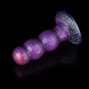 Penisverlengende Fantasie Ballen Micropenis – Paars Siliconen Hulpmiddel voor Penisrinf en Erectieproblemen