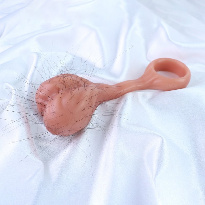 Fantasie Balvormige Siliconen Penisring voor Micropenis – Hulpmiddel ter Verbetering van Mannelijke ED-problemen(4.13 Inch) - Afbeelding 3