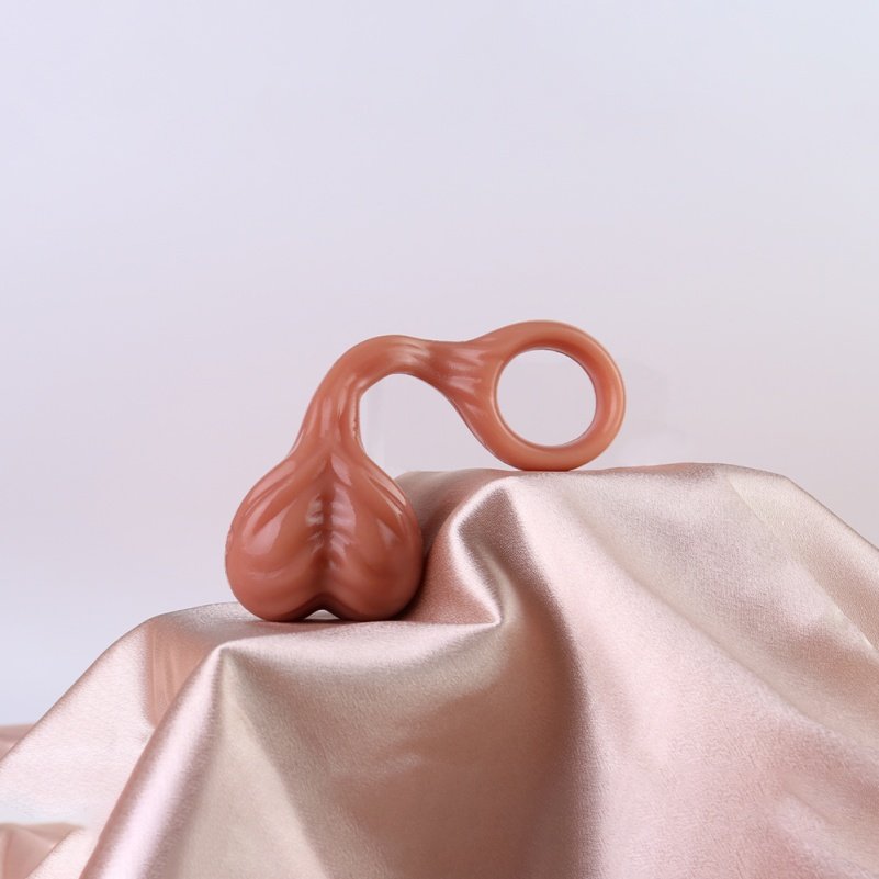 Fantasie Balvormige Siliconen Penisring voor Micropenis – Hulpmiddel ter Verbetering van Mannelijke ED-problemen(4.13 Inch) - Afbeelding 7