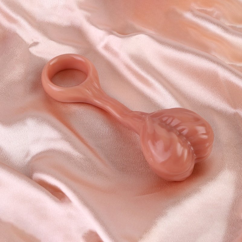 Fantasie Balvormige Siliconen Penisring voor Micropenis – Hulpmiddel ter Verbetering van Mannelijke ED-problemen(4.13 Inch) - Afbeelding 8