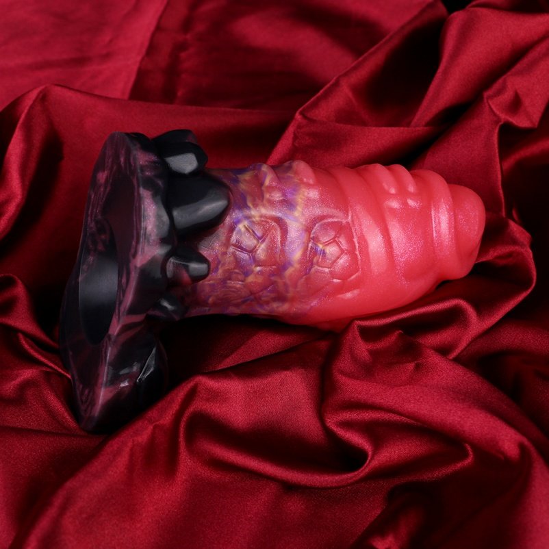 Bloedrode Siliconen Strap-On Anal Dildo – Monstercock Butplug voor Intense Vrouwelijke Stimulatie