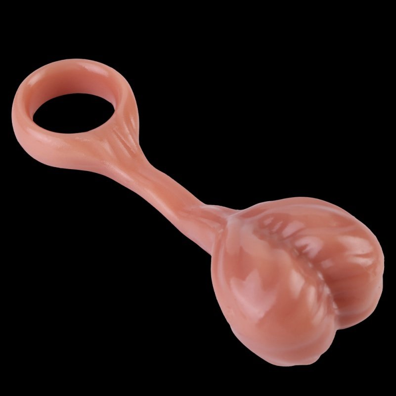 Fantasie Balvormige Siliconen Penisring voor Micropenis – Hulpmiddel ter Verbetering van Mannelijke ED-problemen(4.13 Inch) - Afbeelding 9