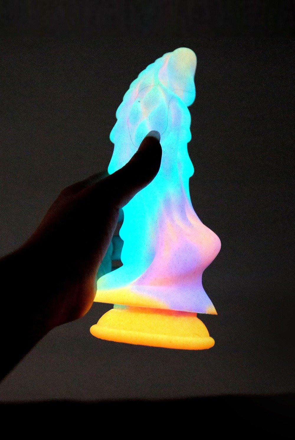 Siliconen Fantasie Dragon Dildo Gloeiende Qilin Butt Plug - Vrouwelijke Vagina Zuignap Masturbator - Afbeelding 3
