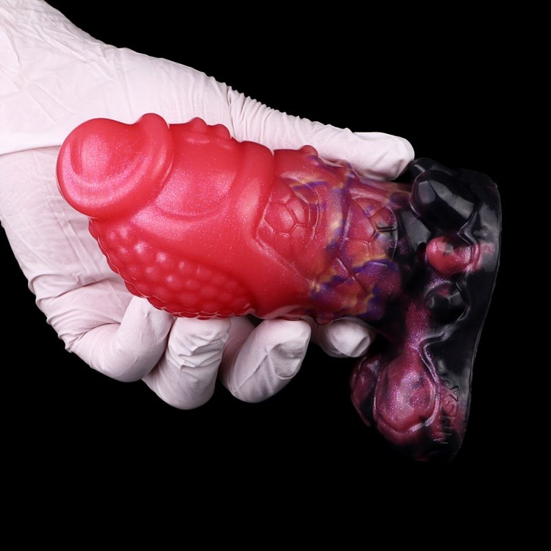 Bloedrode Siliconen Strap-On Anal Dildo – Monstercock Butplug voor Intense Vrouwelijke Stimulatie - Afbeelding 5