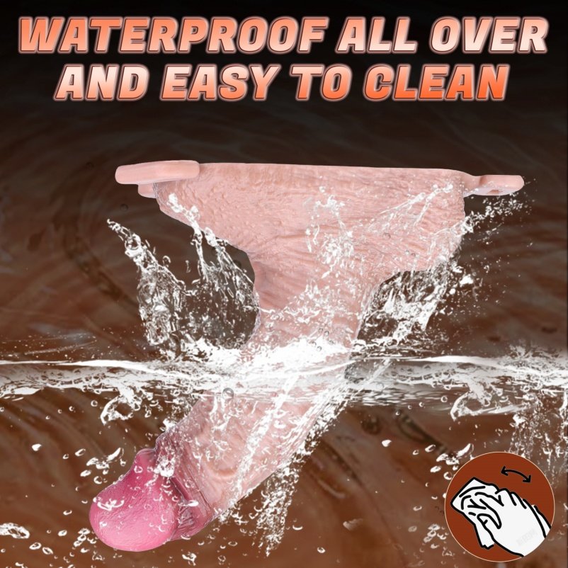 Draagbare Siliconen Realistische 6 Inch Micropenis met Penisring – Hulpmiddel tegen Mannelijke Erectieproblemen - Afbeelding 8