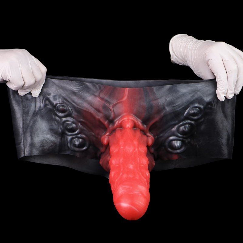 Monster Fantasie Siliconen 8.74 Inch Micropenis Verlenger met Penisrinf - Voor Verlenging en Langdurige Controle - Afbeelding 3
