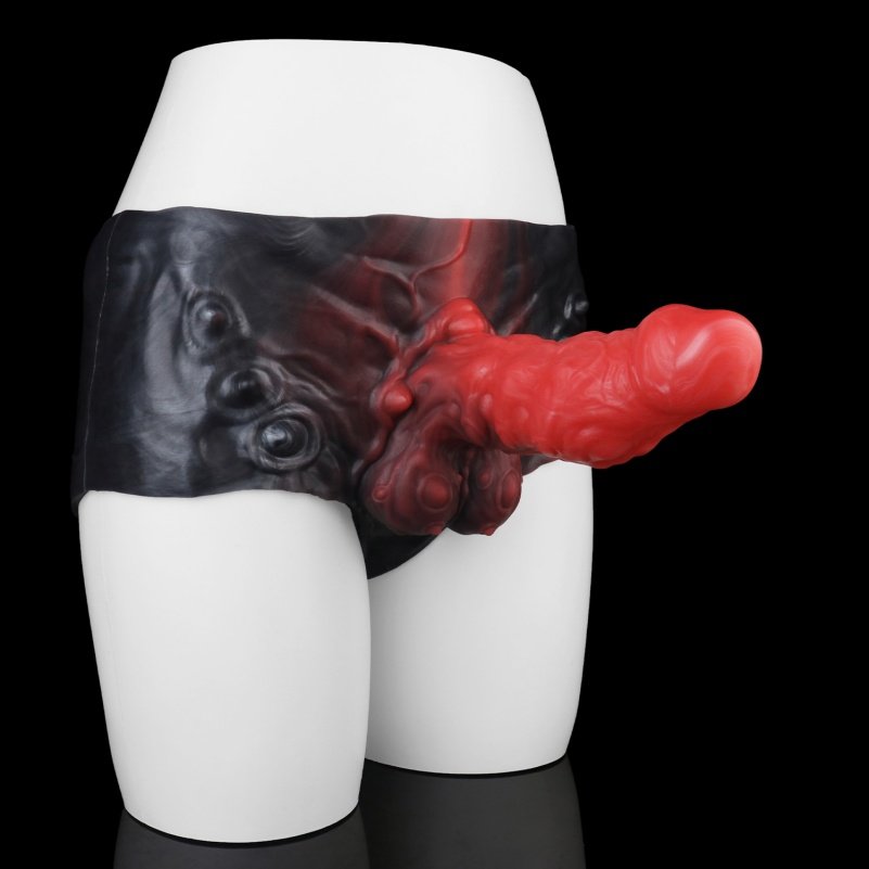 Monster Fantasie Siliconen 8.74 Inch Micropenis Verlenger met Penisrinf - Voor Verlenging en Langdurige Controle - Afbeelding 5