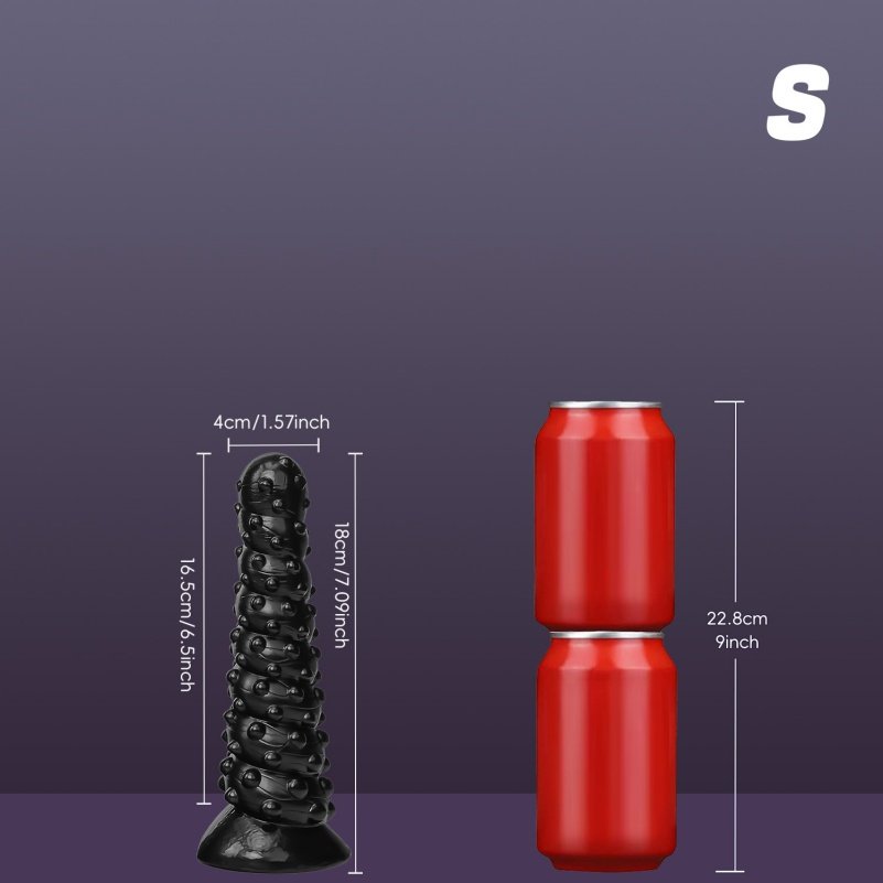 Spiraalvormige Fantasie Buttplug Black Sexse – Siliconen Bondage Expansiehulpmiddel voor BDSM - Afbeelding 6