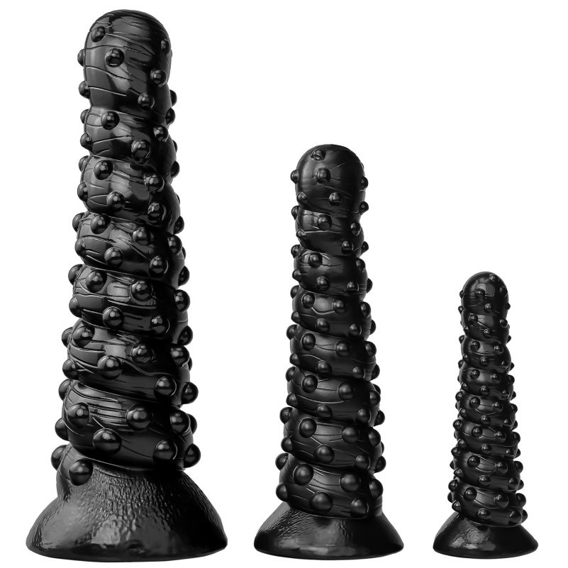 Spiraalvormige Fantasie Buttplug Black Sexse – Siliconen Bondage Expansiehulpmiddel voor BDSM - Afbeelding 7