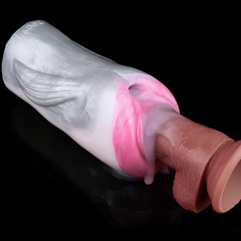 Fantasy Dolphin Animal Silicone Pocket Pussi - Perfect voor Mannelijke Penis Massages - Afbeelding 11