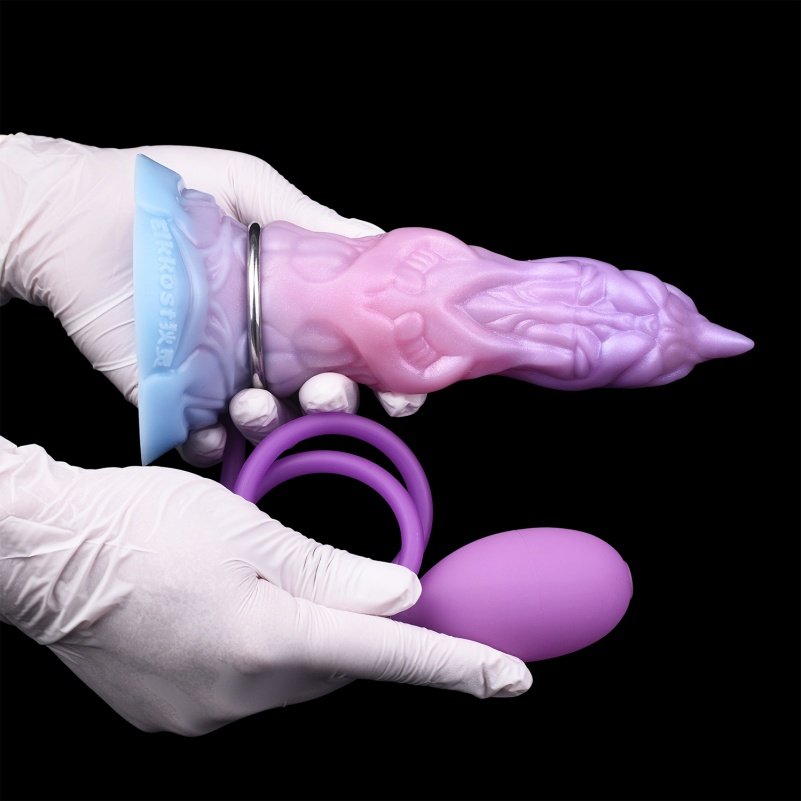 Inflatable Fantasy Dragon Dildo Butt Plug - Invoegbare Stimulatie voor de Vrouwelijke G-Punt - Afbeelding 10