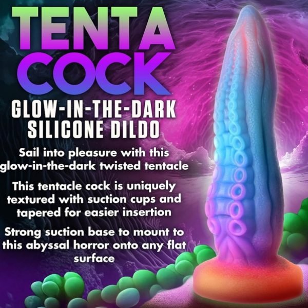 Tentakel Siliconen Gloeiende Fantasie Butt Plug - Ingebouwde G-Punt Stimulator