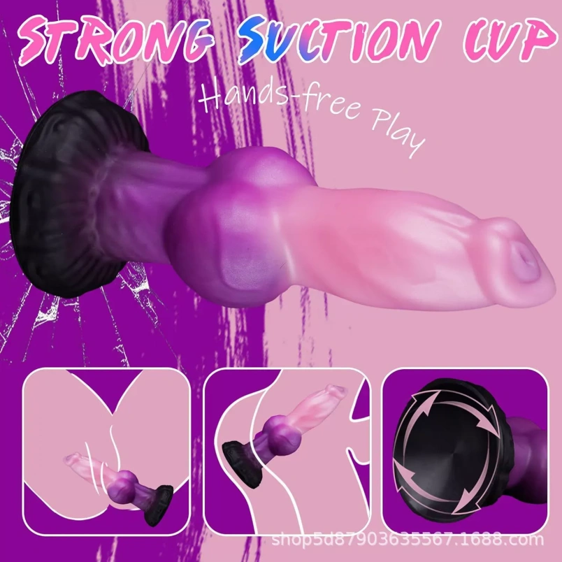 Hond Lockfantasie Dildo Butt Plug - Lokale Vagina Expansie Stimulator voor Vrouwen - Afbeelding 6