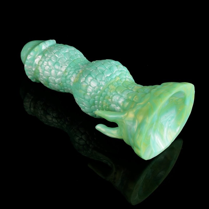 Groene Draken Schubben Monster Dildo Buttplug - Strap-On Fantasie Anal Dildo voor Intense Stimulatie - Afbeelding 6