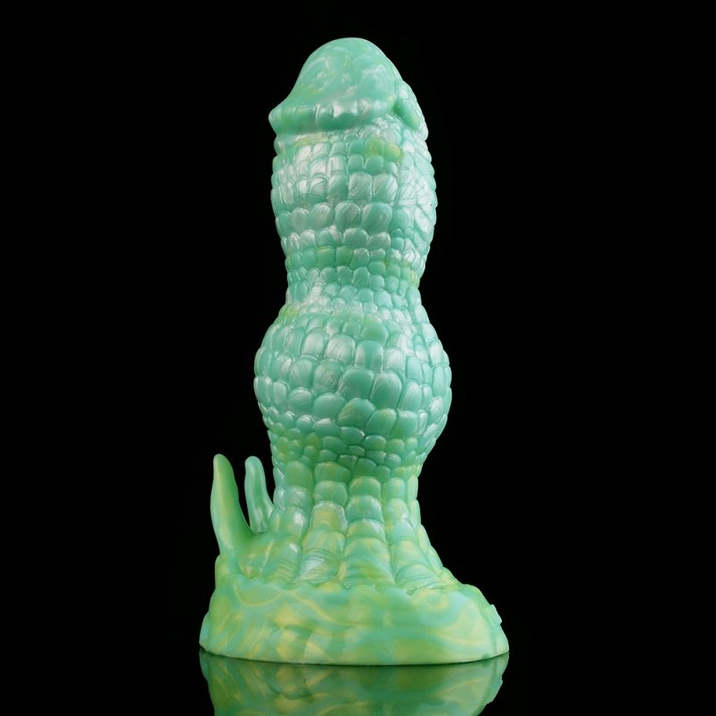 Groene Draken Schubben Monster Dildo Buttplug - Strap-On Fantasie Anal Dildo voor Intense Stimulatie - Afbeelding 7