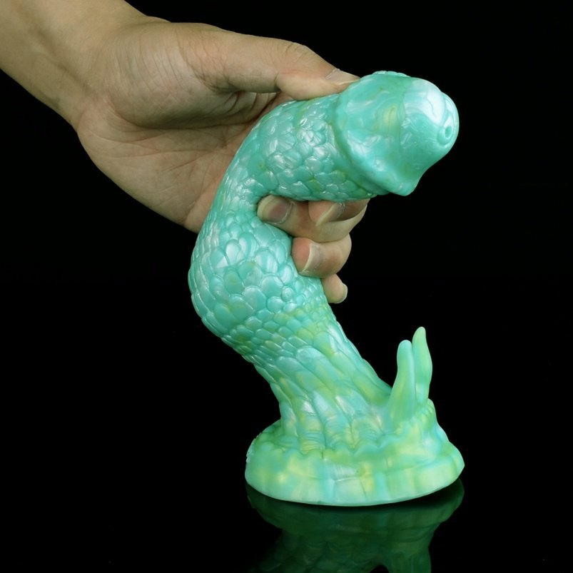 Groene Draken Schubben Monster Dildo Buttplug - Strap-On Fantasie Anal Dildo voor Intense Stimulatie - Afbeelding 8