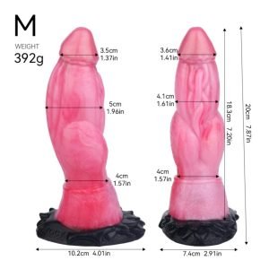 Strap-on Fantasy Siliconen Dragon Dildoe met Zuignap – Roze G-spot Stimulator voor Vrouwen