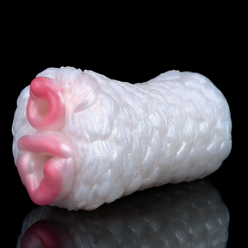 Dubbel Kanaal Dieren Fantasie Pocket Pussi - Geschikt voor Penis Invoegbare Vibrerende Massage Pijpen Tool