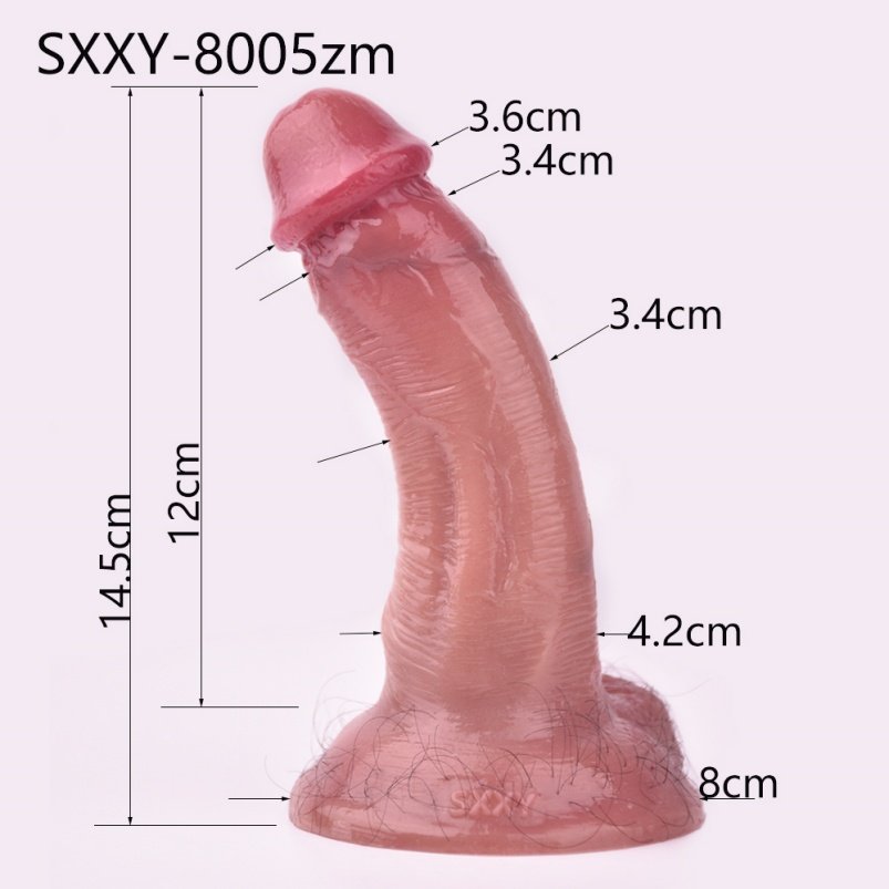 Realistische Vleeskleurige Strapon Dildo met Schaamhaar – Zuignap voor Intense Vaginale en Anale Stimulatie - Afbeelding 2