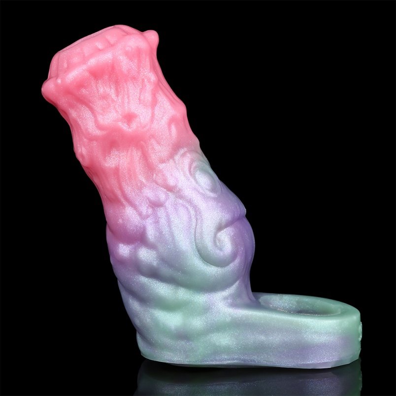 Mannelijke Penis Verlenger Siliconen Micropenis - Met Testikel Fixatie En Penisrinf - Afbeelding 5