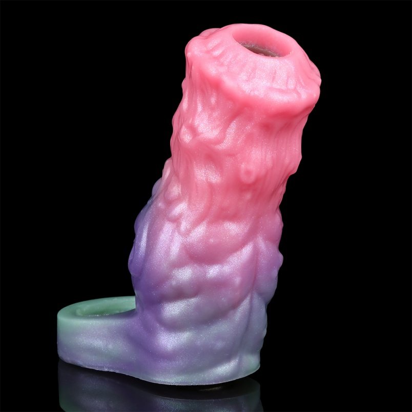 Mannelijke Penis Verlenger Siliconen Micropenis - Met Testikel Fixatie En Penisrinf - Afbeelding 6