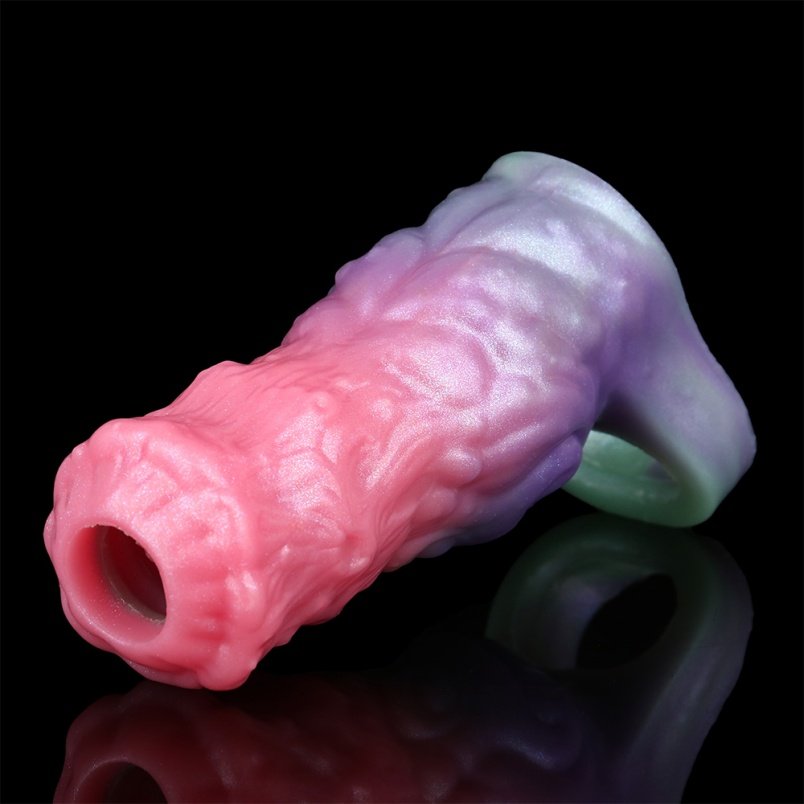 Mannelijke Penis Verlenger Siliconen Micropenis - Met Testikel Fixatie En Penisrinf - Afbeelding 7