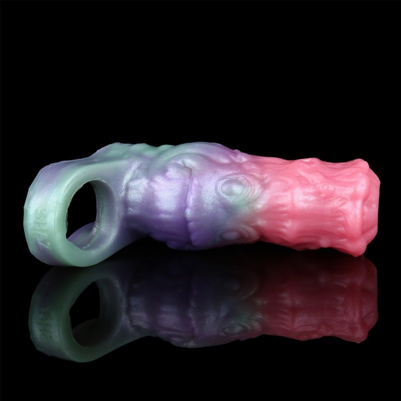 Mannelijke Penis Verlenger Siliconen Micropenis - Met Testikel Fixatie En Penisrinf - Afbeelding 8