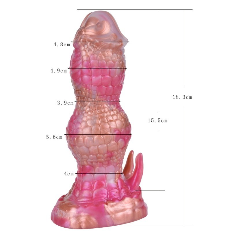 Strapon Fantasie Dragon Dildo Zuignap Butt Plug - Geschikt voor Lesbische Seks en BDSM Speeltjes - Afbeelding 11