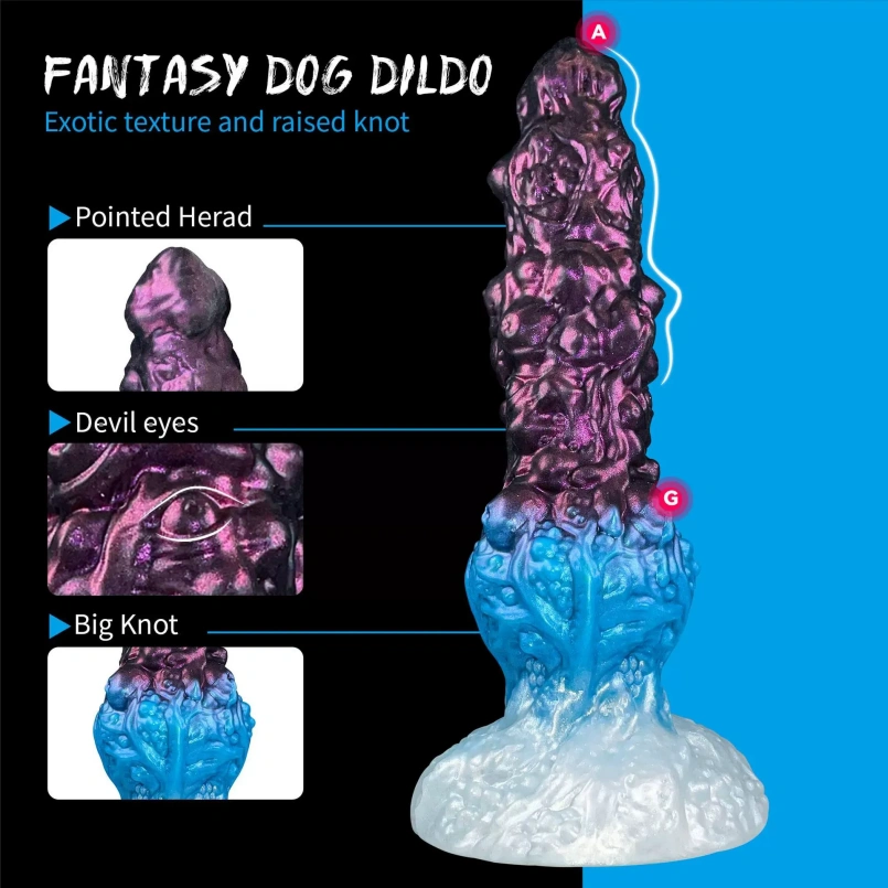 Invoegbare Fantasie Monster Dildo Butplug Zuignap - Vrouwelijke G-punt Masturbeer Siliconen Tool - Afbeelding 3