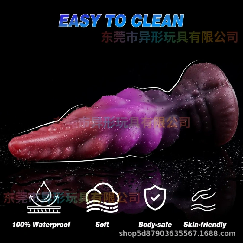 Paarse Monstercock Tentacle Butt Plug – Spiraalvormige Fantasiedildo voor Intense Vaginale Masturbatie - Afbeelding 6