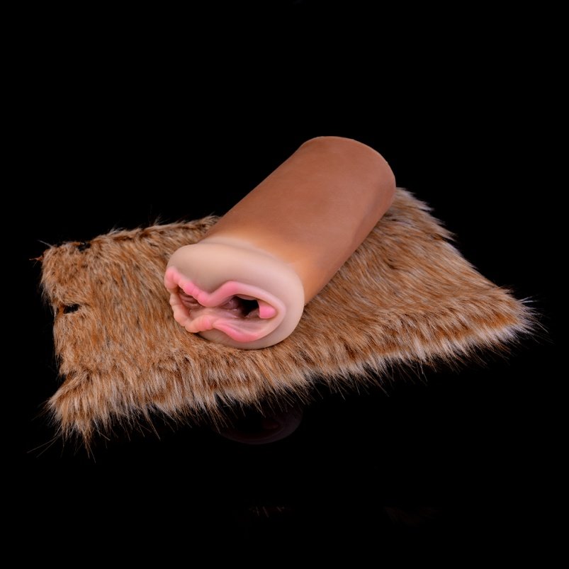 Hert Siliconen Fantasie Penis Inbrengbare Pocket Pussi - Realistische Haargeladen En Siliconen Stimulator - Afbeelding 8