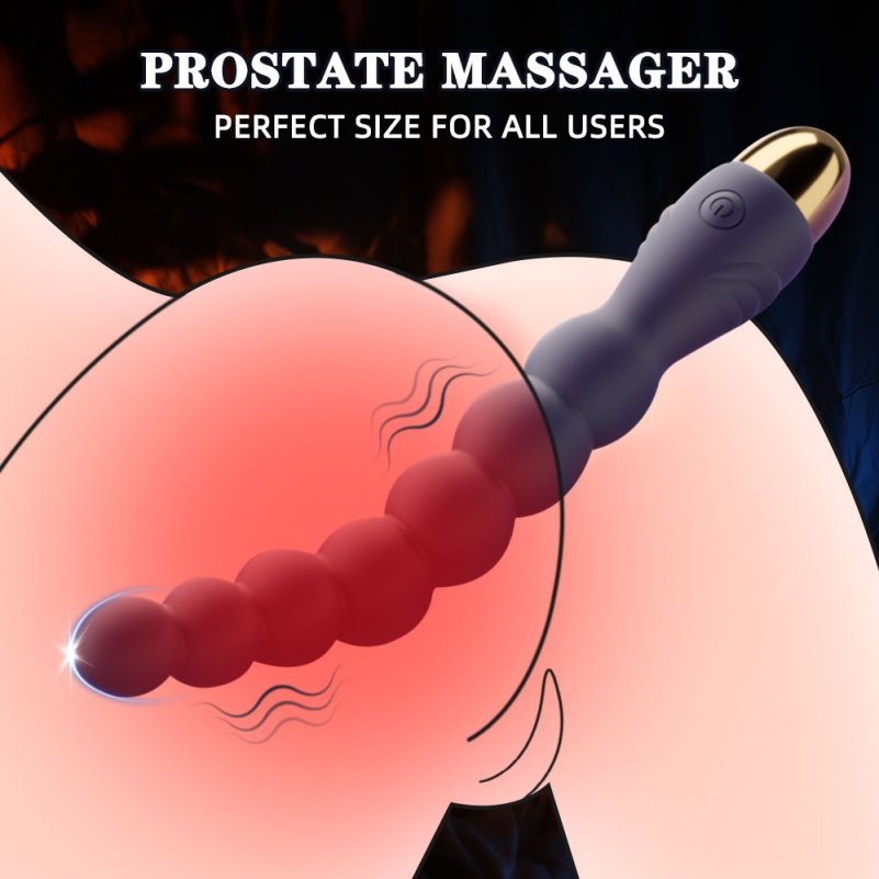 Paarse Vibrerende Anal Beads Buttplug – Intense Stimulatie voor Anale en Clitoriale Extase & BDSM Speeltje - Afbeelding 3