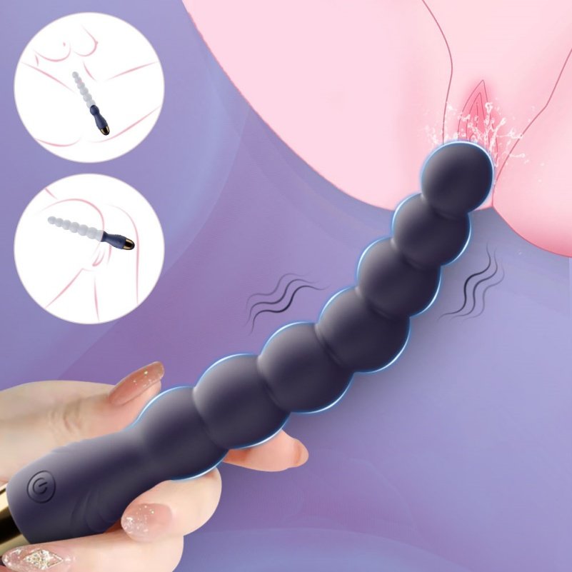 Paarse Vibrerende Anal Beads Buttplug – Intense Stimulatie voor Anale en Clitoriale Extase & BDSM Speeltje - Afbeelding 9