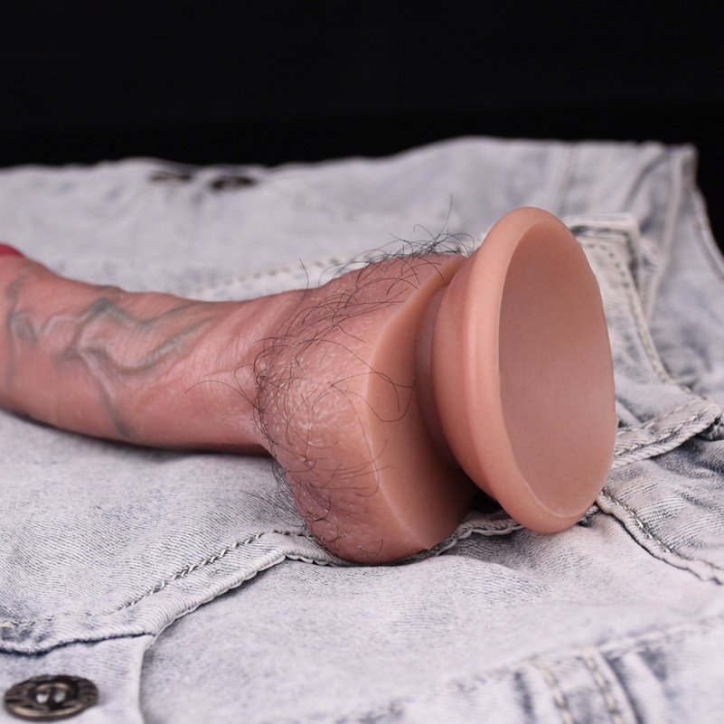 Fantasie Dildo Buttplug met Schaamhaar – Anal met Zuignap voor Vaginale en Anale Stimulatie - Afbeelding 5