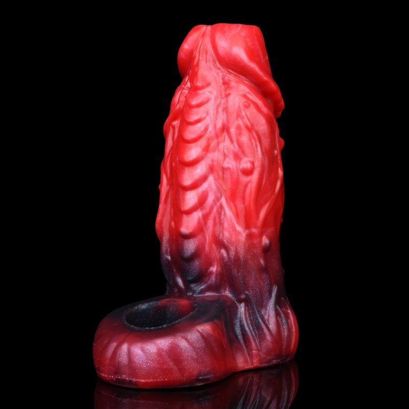 Fantasie Draak Sillicone Vibrerende Micropenis - Penisrinf voor Intense Stimulatie en Controle - Afbeelding 3
