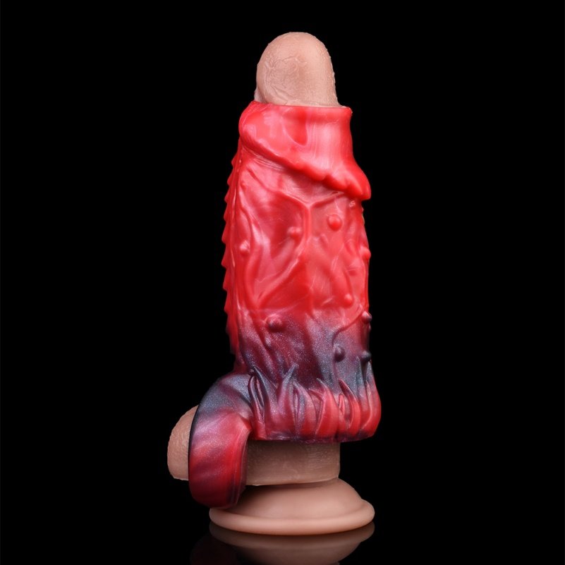 Fantasie Draak Sillicone Vibrerende Micropenis - Penisrinf voor Intense Stimulatie en Controle - Afbeelding 2