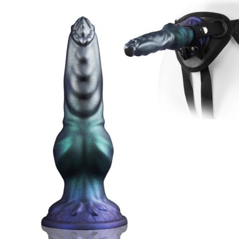 Strapon Fantasie Dragon Dildoe Buttplug – Mythisch Drakenontwerp voor Intense Lesbische BDSM Avonturen - Afbeelding 3