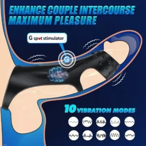 G-Spot Stimulerende Vibrerende Siliconen Penisrinf – Hulpmiddel voor Verlengen en Verbeteren van Mannelijke ED