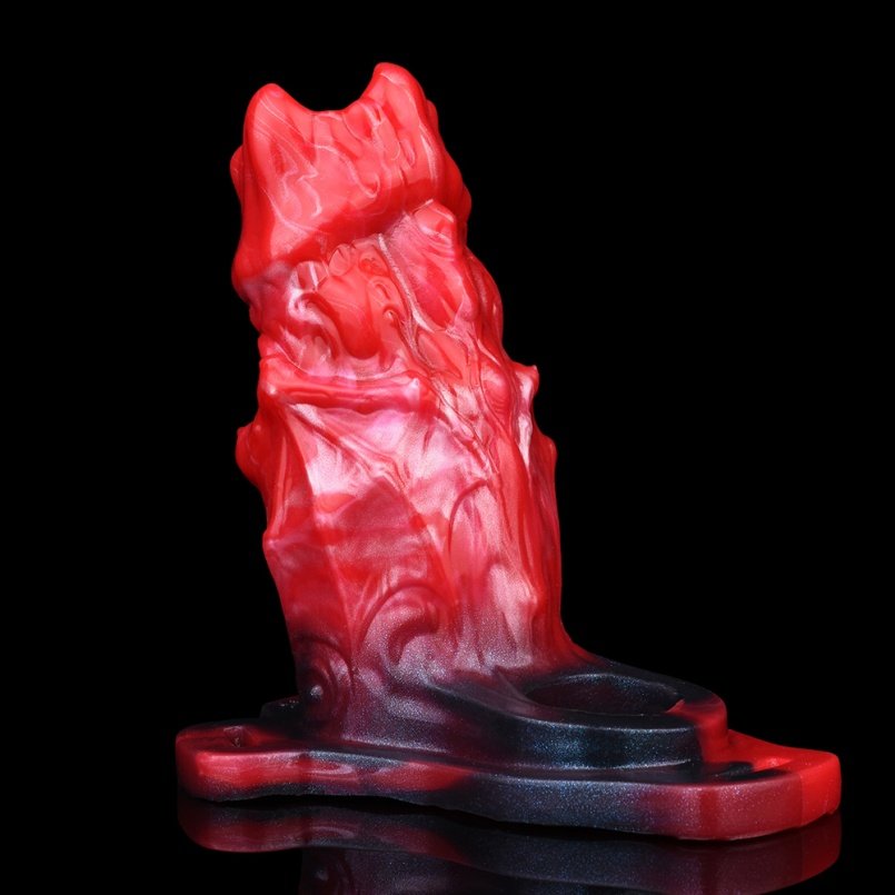 Half Omsluitende Siliconen Fantasie Monstercock Piemels - Met Ingebouwde Stevige Draakbot Voor Verbetering Van Erectiele Dysfunctie - Afbeelding 10