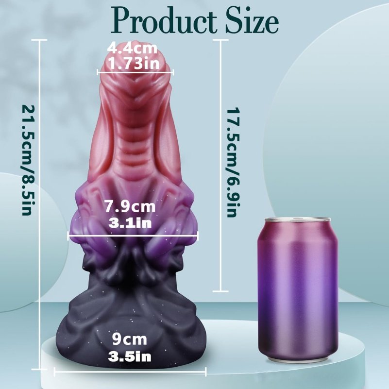 Fantasy Monster Dildo Butt Plug met Zuignap - Handsfree Anale en Vaginale Expansie Tool - Afbeelding 7