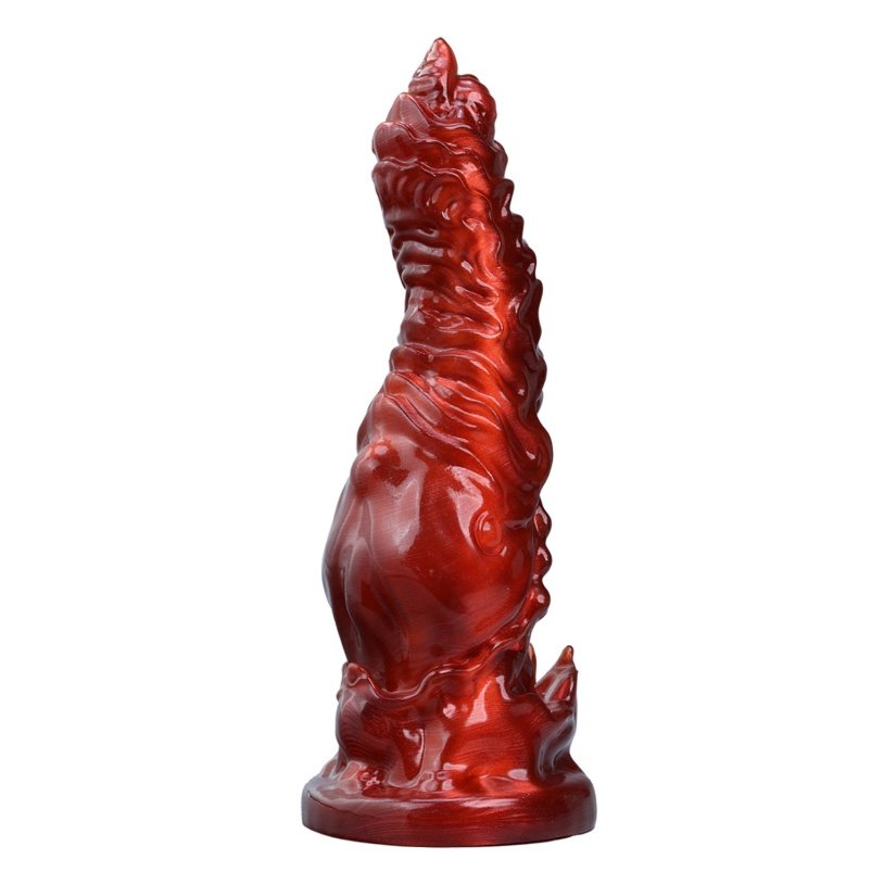Bloedrode Monstercock Dragon Dildoe Buttplug – Anal met Wild Reliëf voor Mythische Inbreng - Afbeelding 6